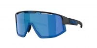 BLITZ LUNETTES FUSION MATTE BLACK ET BLUE MIRROR Lunettes de sport pas cher