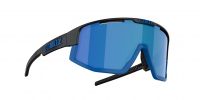 BLITZ LUNETTES FUSION MATTE BLACK ET BLUE MIRROR Lunettes de sport pas cher