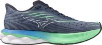 MIZUNO WAVE SKYRISE 6 VINTAGE INDIGO ET NEO MINT Chaussures de running