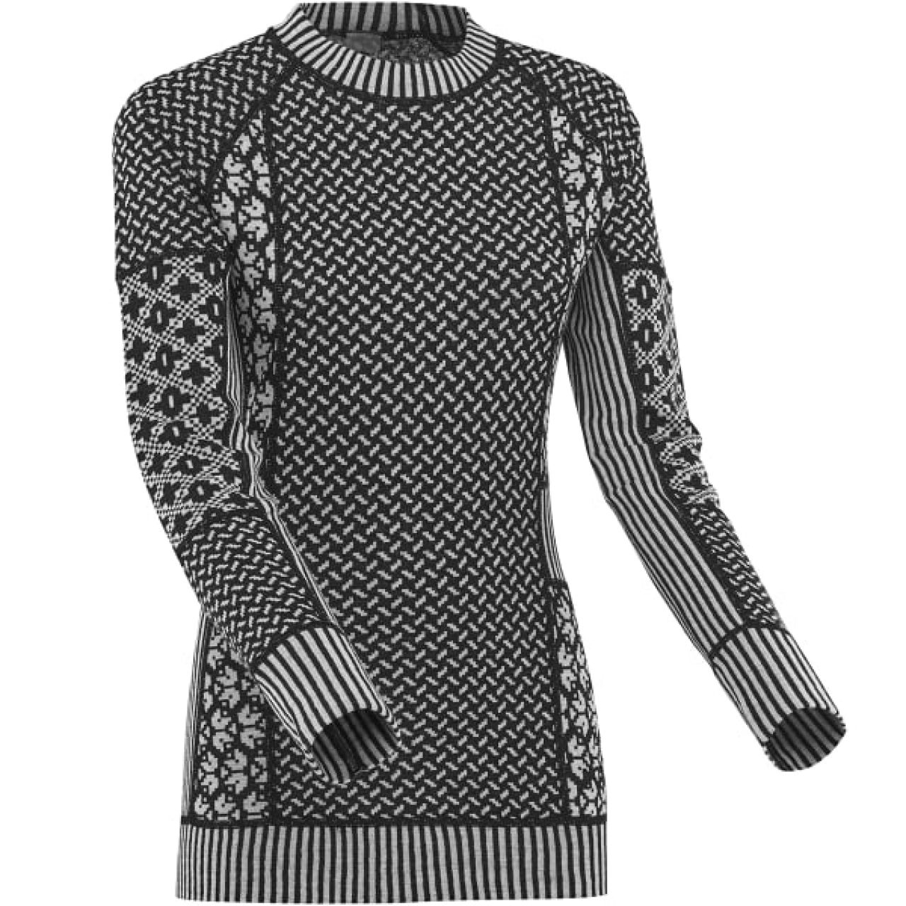 KARI TRAA SMEKKER LS BLACK  Sous vetement technique en laine merinos