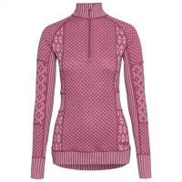 KARI TRAA SMEKKER H/Z PLUM Sous vetement technique en laine merinos