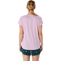ASICS FUJITRAIL LOGO SS TOP LIGHT UBE Tee shirt  running pas cher