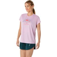 ASICS FUJITRAIL LOGO SS TOP LIGHT UBE Tee shirt  running pas cher