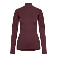 jOHAUG ELEVATE WOOL HALF ZIP BROWNISH RED Maillot laine de merinos