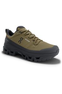 ON RUNNING CLOUDROCK LOW WP HUNTER ET BLACK  Chaussures de randonnée pas cher