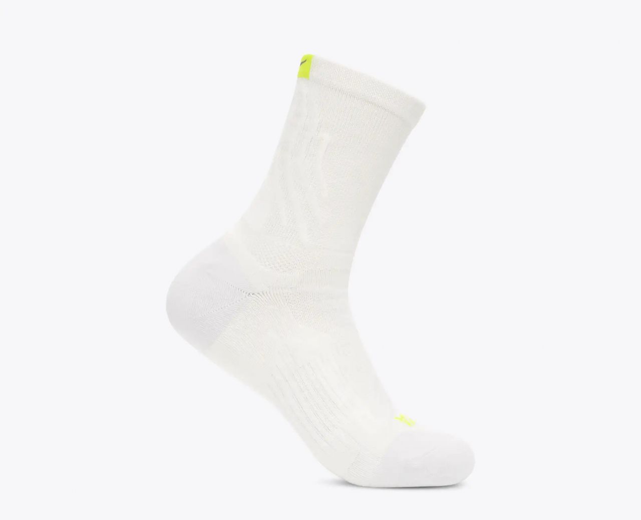 HOKA BONDI QUARTER RUN SOCK WHITE Chaussettes Running Hoka