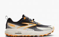 BROOKS CASCADIA 18 BLACK , BLUE WASH ET ORANGE Chaussures de trail pas cher
