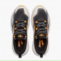 BROOKS CASCADIA 18 BLACK , BLUE WASH ET ORANGE Chaussures de trail pas cher