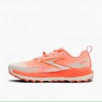 BROOKS CASCADIA 18 EMBER , BLUE WASH ET FLAME  Chaussures de trail pas cher