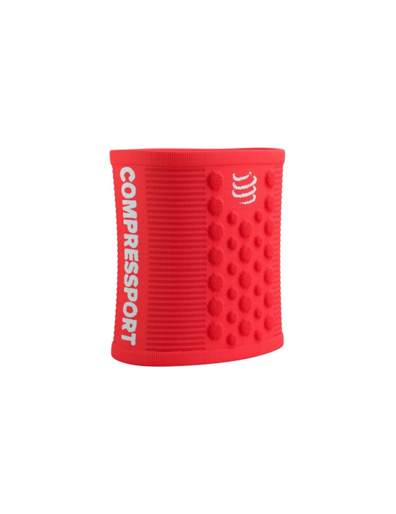 COMPRESSPORT SWEATBANDS 3D DOTS FLUO RED  Poignet éponge