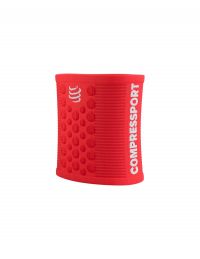 COMPRESSPORT SWEATBANDS 3D DOTS FLUO RED  Poignet éponge pas cher