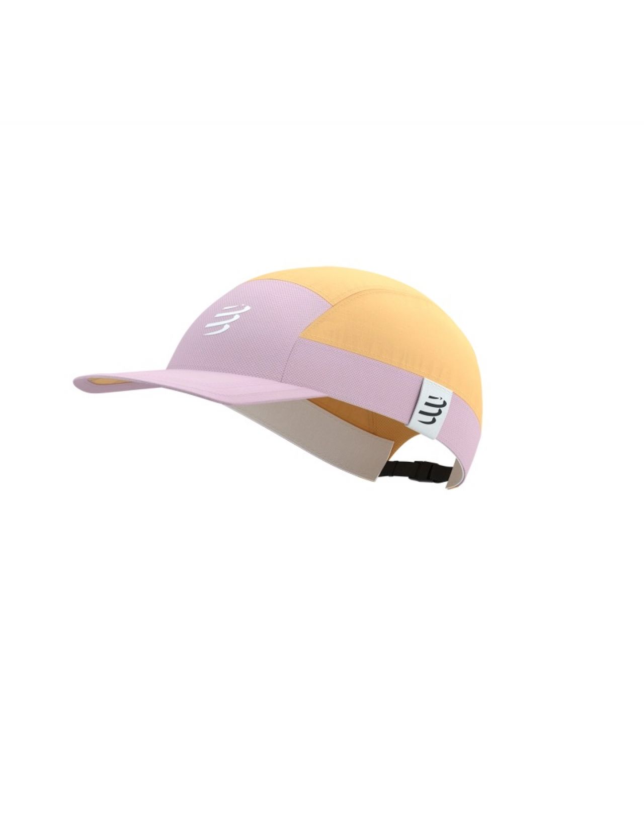 COMPRESSPORT 5 PANEL LIGHT CAP ORANGE ET ROSEATE Casquette running