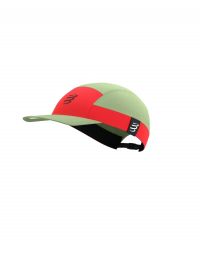 COMPRESSPORT 5 PANEL LIGHT CAP NILE ET RED FLUO Casquette running