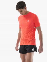 COMPRESSPORT PRO RACING SS SHIRT FLUO RED Tee shirt de running