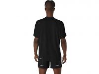 ASICS METARUN SS TOP NOIR Tee shirt de running pas cher