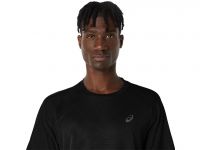 ASICS METARUN SS TOP NOIR Tee shirt de running pas cher