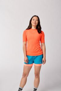 BROOKS HIGH POINT SHORT SLEEVE FLAME  Tee shirt running pas cher