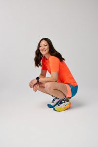 BROOKS HIGH POINT SHORT SLEEVE FLAME  Tee shirt running pas cher