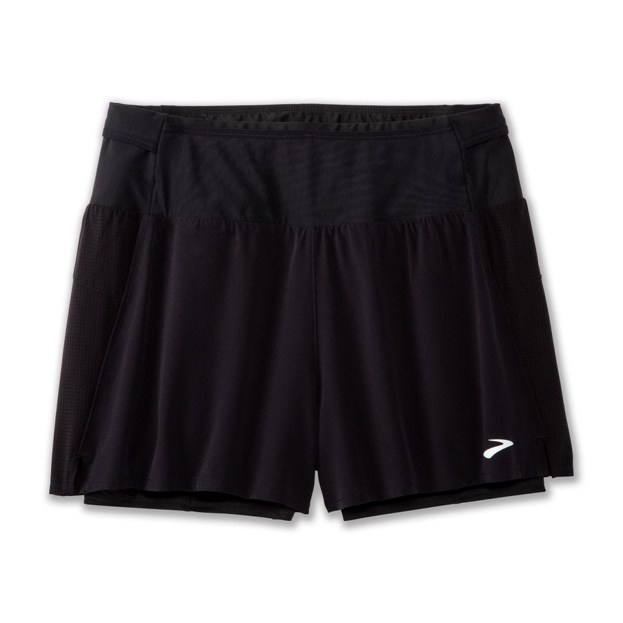 BROOKS SHORT HIGH POINT 3 POUCES 2 EN 1 BLACK Short trail brooks