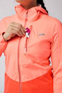 BROOKS HIGH POINT WATERPROOF JACKET NEO EMBER ET FLAME Veste  etanche pas cher