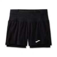 BROOKS SHORT HIGH POINT 5 POUCES 2 EN 1 BLACK Short trail brooks