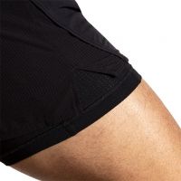 BROOKS SHORT HIGH POINT 5 POUCES 2 EN 1 BLACK Short trail brooks pas cher