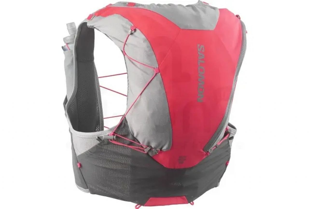SALOMON ADV SKIN 12 SET CASTELROCK ET NEON FLUO Sac à dos trail