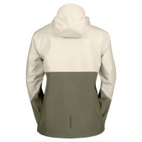 SCOTT VESTE EXPLORAIR LIGHT DRYO 2.5 COTTON WHITE ET HAY GREEN  Veste running etanche pas cher