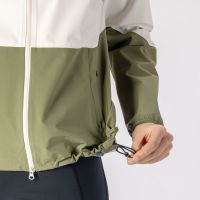 SCOTT VESTE EXPLORAIR LIGHT DRYO 2.5 COTTON WHITE ET HAY GREEN  Veste running etanche pas cher