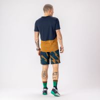 SCOTT TEE ENDURANCE TECH DARK BLUE ET BREAD BROWN Tee shirt running pas cher