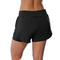 MIZUNO SHORT TRAILER 2 EN 1 WOS NOIR Short Running  avec sous short intégré pas cher