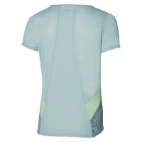 MIZUNO DRYAEROFLOW TEE WOS  CLOUD BLUE Tee shirt running pas cher