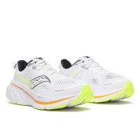 SAUCONY GUIDE 18 WHITE ET PEEL Chaussures running pas cher