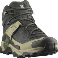 SALOMON X ULTRA 5 GTX MID PEAT ET GRAY GREEN Chaussures de Randonnée étanche