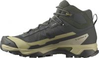 SALOMON X ULTRA 5 GTX MID PEAT ET GRAY GREEN Chaussures de Randonnée étanche pas cher