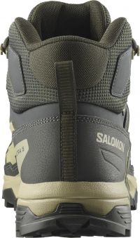 SALOMON X ULTRA 5 GTX MID PEAT ET GRAY GREEN Chaussures de Randonnée étanche pas cher