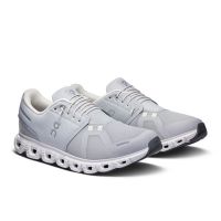 ON RUNNING CLOUD 6 GLACIER ET WHITE  Chaussures de running pas cher