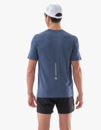 COMPRESSPORT PERFORMANCE SS TEE INDIGO Tee shirt de running pas cher