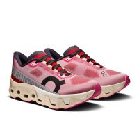 ON RUNNING CLOUDMONSTER HYPER RED ET CREAM Chaussures de running pas cher