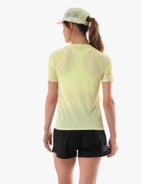COMPRESSPORT TRAIL RACING SS TEE SHIRT  W SHADOW LIME Tee shirt de running pas cher