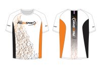 PRODUSPORT TEE SHIRT TEAM BLANC ET ORANGE Tee shirt running pas cher