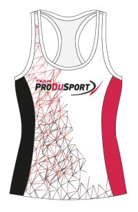 PRODUSPORT DEBARDEUR TRAIL TEAM BLANC ET ROSE Débardeur running