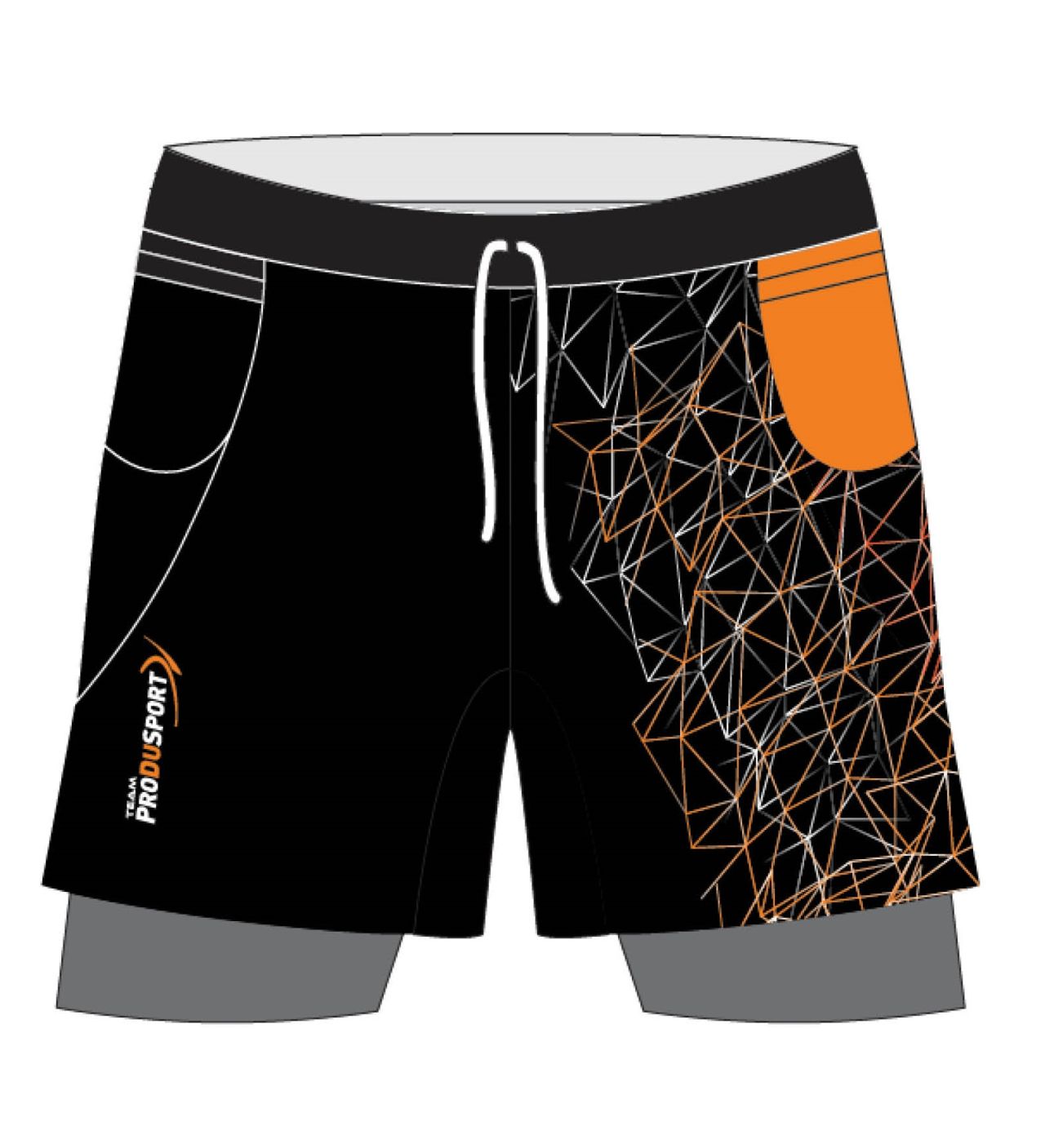 PRODUSPORT SHORT 2 EN 1 TEAM  Short trail