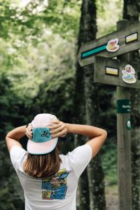 BV SPORT CASQUETTE 5 PANEL "DBDB" PASTEL ROSE pas cher