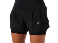 ASICS ROAD 2-N-1 3.5IN SHORT WOMEN NOIR   Short Running