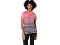 ASICS SEAMLESS SS TOP CORAL REET ET GREYUISH PURPLE  Tee shirt Running