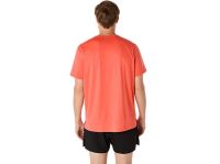 ASICS CORE SS TOP CORAL REEF Tee shirt running pas cher