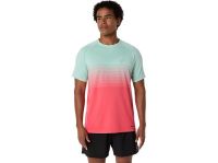 ASICS SEAMLESS SS TOP CORAL REET ET OASIS GREEN Tee shirt Running
