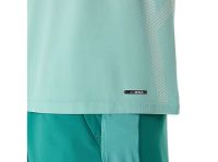 ASICS SEAMLESS SS TOP BIRCH ET OASIS GREEN Tee shirt Running pas cher