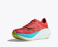 HOKA MACH X 2 GRAPEFRUIT ET ELECTRIC CORAL Chaussures de running pas cher